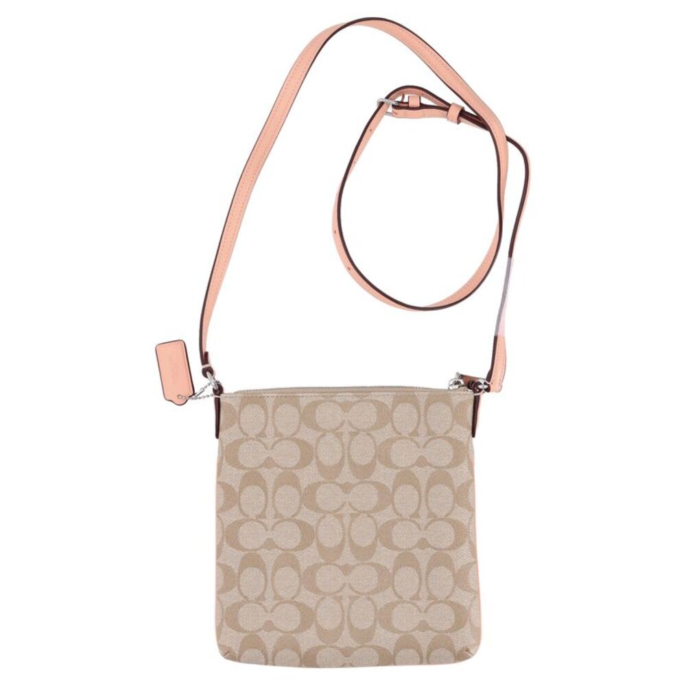 Coach Signature Rowan Bag in Beige Coated Canvas - Picture 3 of 11